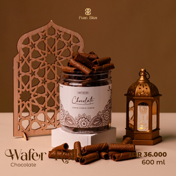 WAFER ROLLS CHOCOLATE 600 ml